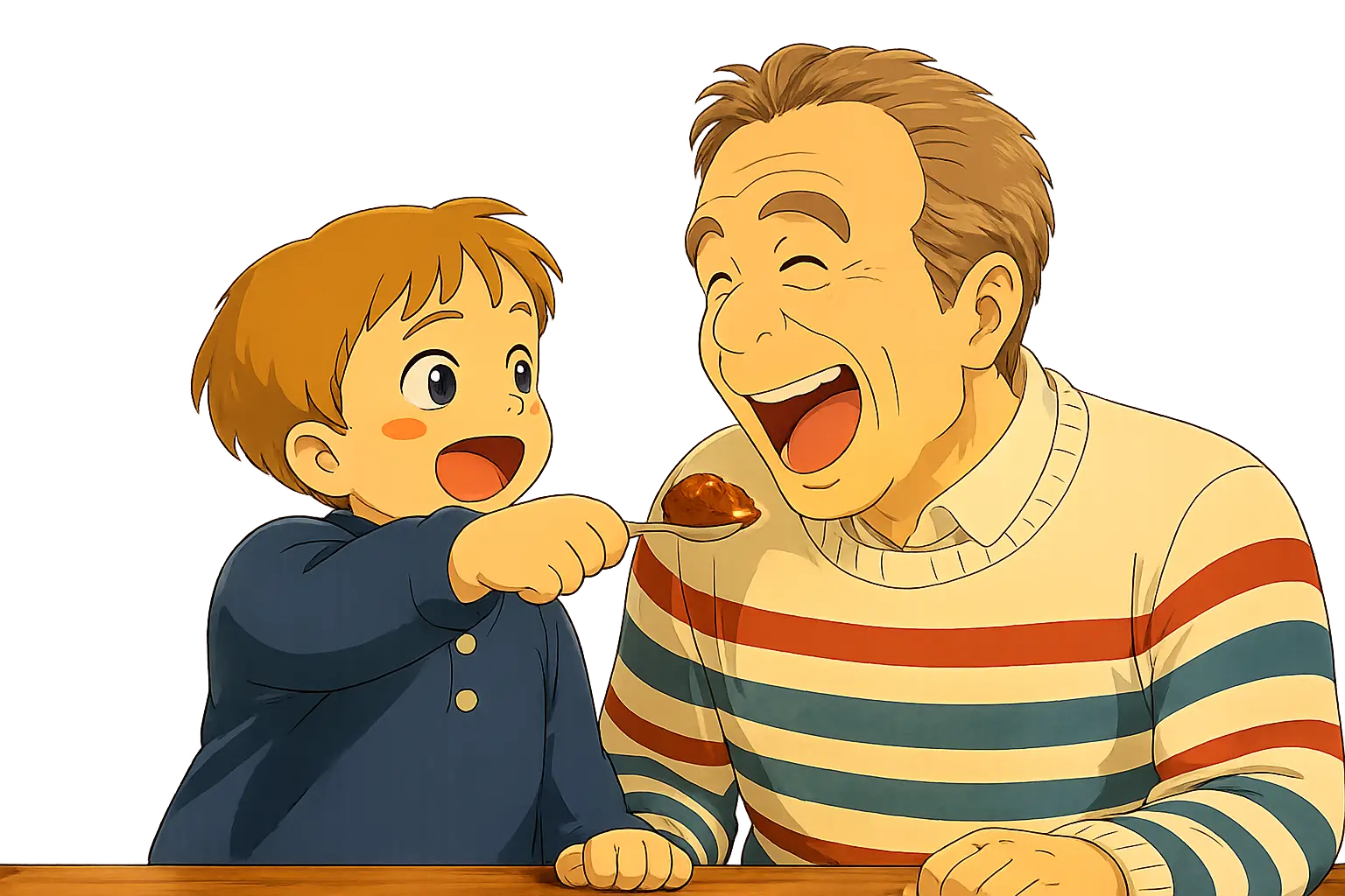 Riccardo Gabellini as a child with his grandfather