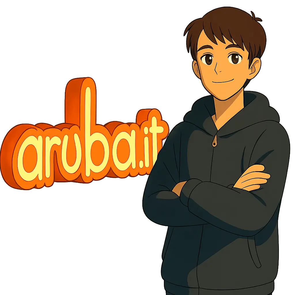 Riccardo Gabellini with Aruba.it logo
